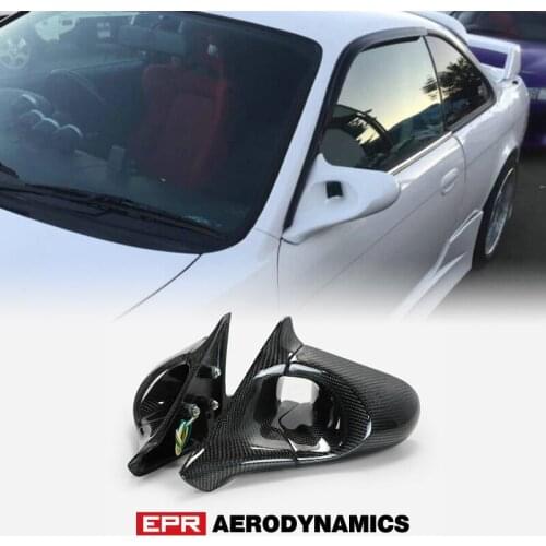 Carbon Fiber For Nissan 200sx Silvia S14 Zenki S14A Kouki Ganador Style CF Aero Mirror Body Kit(Left Hand Drive Vehicle)