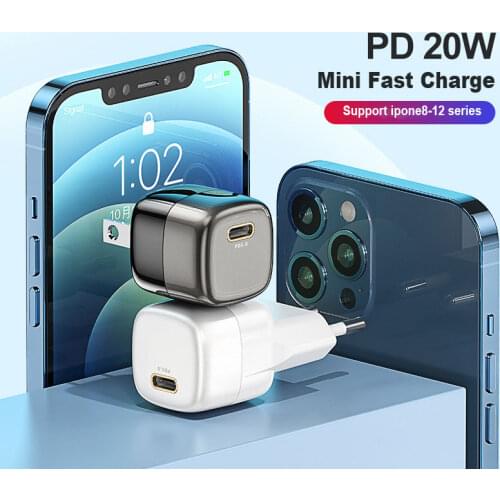 Super Si USB C Charger 20W Type C PD Fast Charging for IPhone 12 Max Pro 11 XS X 8 Plus for IPad Air 4 IPad 2020 Mini Pro