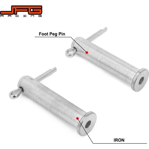 Motorcycle Iron Foot Peg Footpegs Pin For YAMAHA WR250FX 08 WR250R 08-19 WR250X 08-11 WR250F 01-19 WR400F 98-00 WR426F WR450F