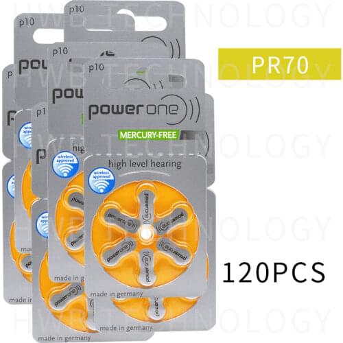 20pack(120 batteries) Genuine original PR70 P10 A10 S10 zinc air button battery for Hearing aid free shipping