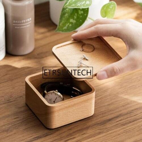 30pcs DIY Jewelry Storage Wooden Treasure Ring Bracelet Gift Box Chest Decoupage Craft Box Memory Crafts