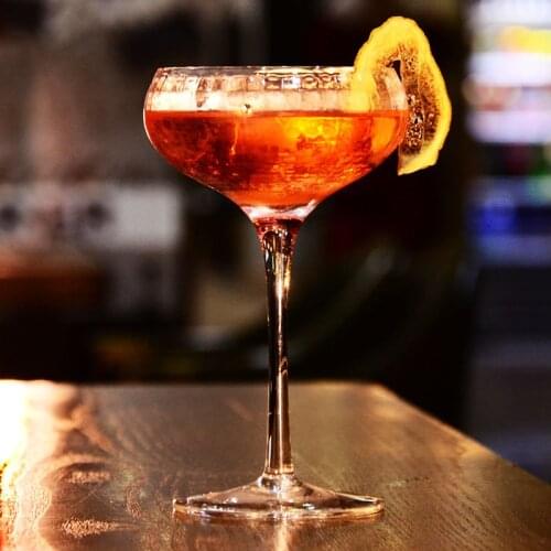 Cocktail glass pattern champagne glasses wide mouth cup goblet creative tower glass wine set