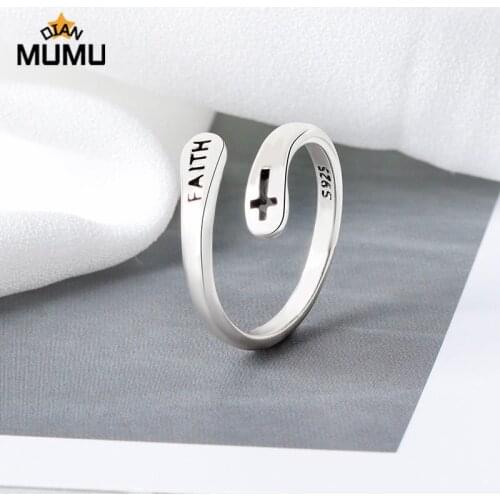 DIANMUMU Women's Silver Rings