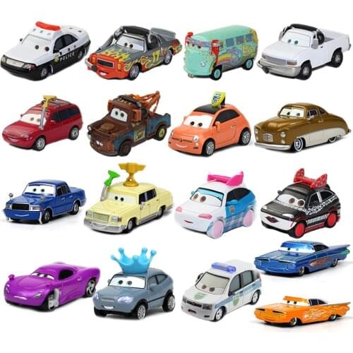 Disney Pixar Cars 3 Diecast Cars 1:55 Rare Lightning Mcqueen Conductor Mater VintageCar Toys Xmas Gift For Kids
