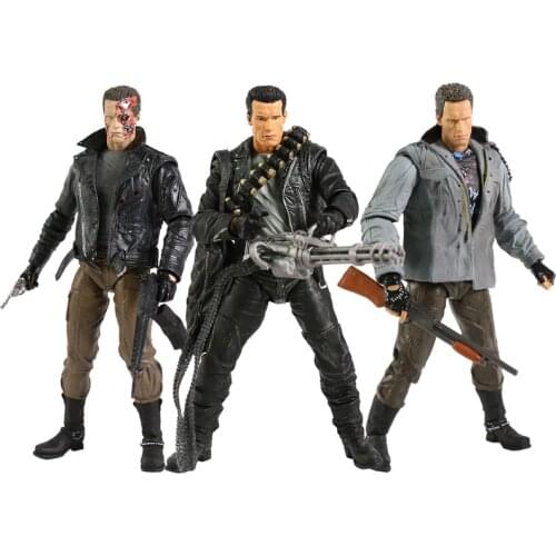 NECA Ultimate Terminator T-800 Tech Noir / Police Station Assault 7 Inch Action Figure