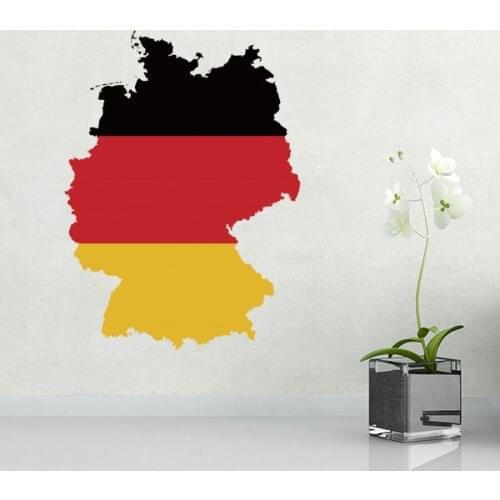 Flag map of Germany wall vinyl sticker custom made home decoration wall sticker wedding decoration PVC wallpaper fashion design