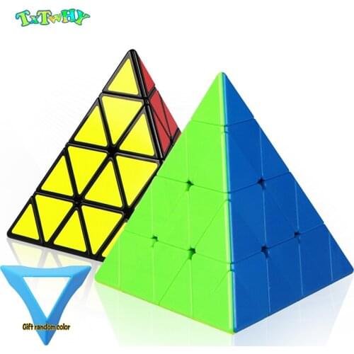Four Steps Pyramid Magic Cube Solid Color 4 In 4x4x4 To Smooth Educational Toy Gift Idea Puzzle Education Toys for Children