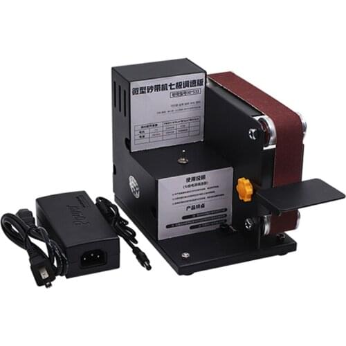 Micro Mini Electric Belt Sander DIY Polishing Grinding Machine Belt Sanding Grinding Machine Polishing Tool