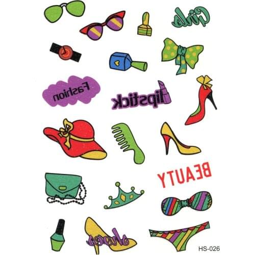 Cute Flash Tattoo Waterproof Temporary Tattoos Men Flash Powder Tattoo body art beauty Gold Power Fake tattoo sleeve