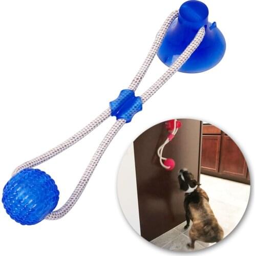 Multifunction Pet Molar Bite Dog Toys Rubber Chew Ball Cleaning Teeth Safe Elasticity Soft Toy for Puppy Dog Biting Toy