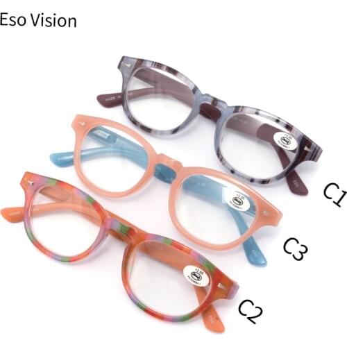 Fashion Womens Designer Reading Glasses Blue Pink in High Quality with Pouch and Cloth Discount Oval Ladys Optical Frame glass