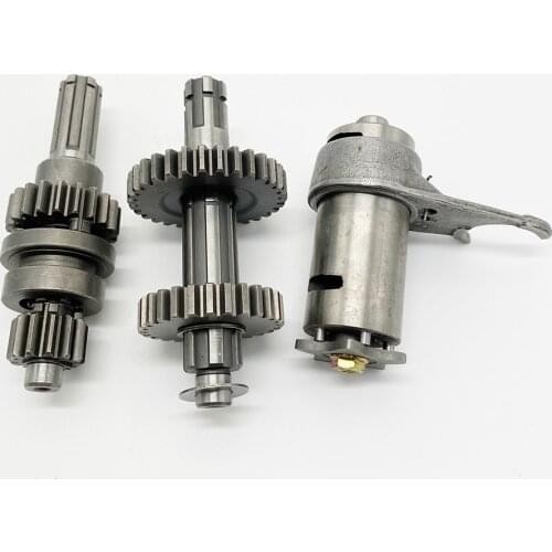 Motorcycle Tricycle ATV 110cc 125cc Engine Main Axis Tap Position Gear Shift Drum Assy & Gear One-in-One Reverse 1+1 Reverse
