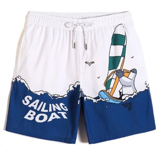 Gailang Brand Mens Casual Shorts Beach Swimwear Men Boardshorts Board Boxer Short 2021 Quick Dry Gay Swimsuits Man Jogger Trunks