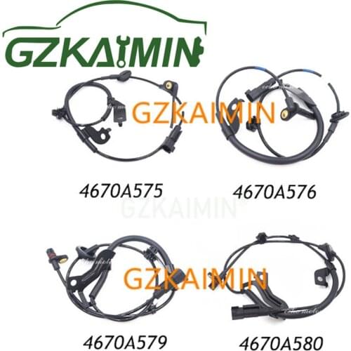 SET OF 4 Front Rear ABS Wheel Speed Sensors set for Mitsubishi Lancer Outlander 4670A576 4670A575 4670A580 4670A579 K-M