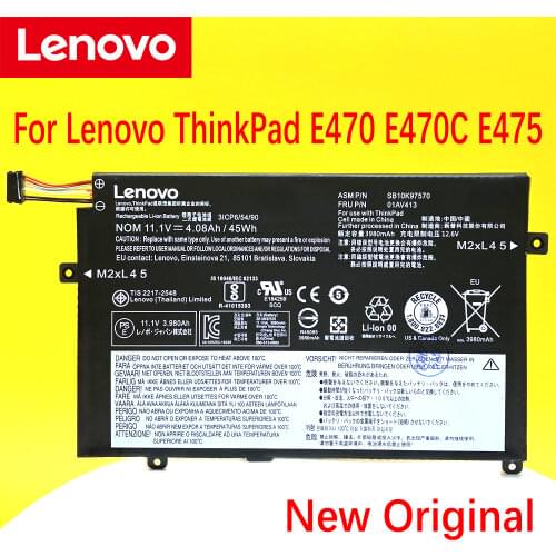 Original Lenovo ThinkPad E470 E470C E475 Series SB10K97568 SB10K97569 SB10K97570 01AV411 01AV412 Laptop Battery