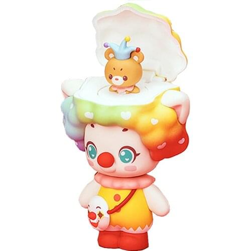 Deer Almond Blind Box Doll Happy Party Animation Toys Around Hand Made Clown Gas Pose Gift Collection