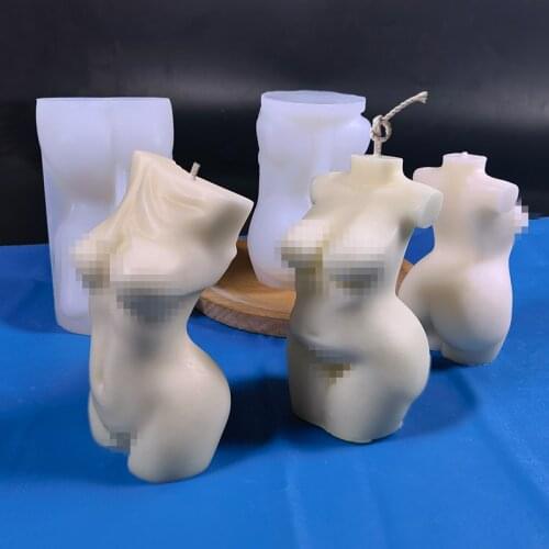 Product human body silicone mold DIY shy female holding hands male scented candle silicone mold simulation portrait mold