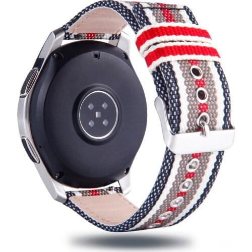 Nylon Band for Samsung Gear Sport S2 S3 Galaxy Watch Active 42/46mm 20/22mm Leather Strap for Huami Amazfit Bip Huawei Watch2 gt