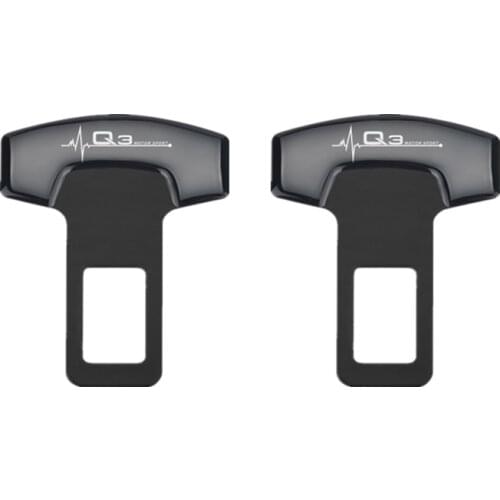 Car Styling for Audi Q3 2017 2018 Accessories Car Belt Buckles Car Safty Belt Alarm Canceler Stopper 2PCS