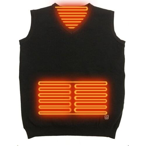 Heating Vest Breathable Comfortable USB Electric Sweater For Men Winter Warm And Cold Protection Vest Riding Vest