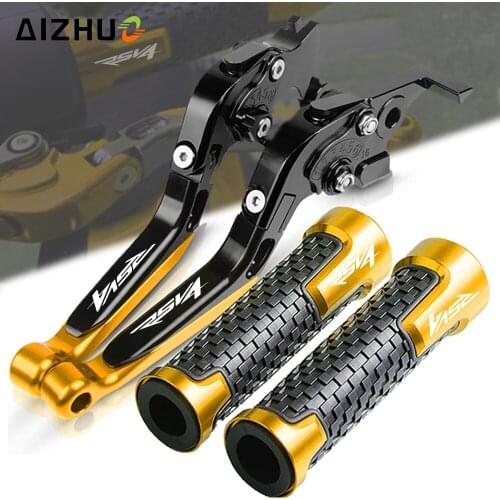 FOR APRILIA RSV4 FACTORY 2009-2019 Motorcycle CNC Accessories Extendable RSV4R RSV4RR 2018 Brake Clutch Levers Handle Grips