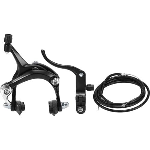 Rear Fixie Road Bike Cruiser Brake Set Bike Brake Kit Bike Caliper Brake Kit Side Pull Brake Set For Most Fixie Bike Black