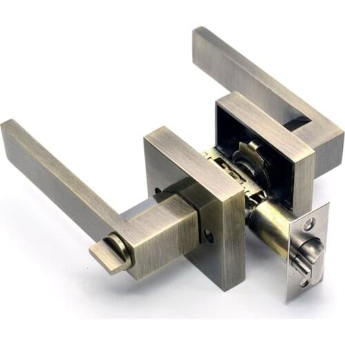 Door lock handle lock high-grade zinc alloy handle lock three-pole spherical door lock bedroom bathroom hardware accessories