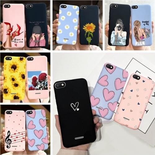 Womans Phone Case For Xiaomi Redmi 6A 6 6 pro Case Silicone Bumper Shockproof Cover Redmi 6 Pro Shell Redmi6a Soft Coque Fundas