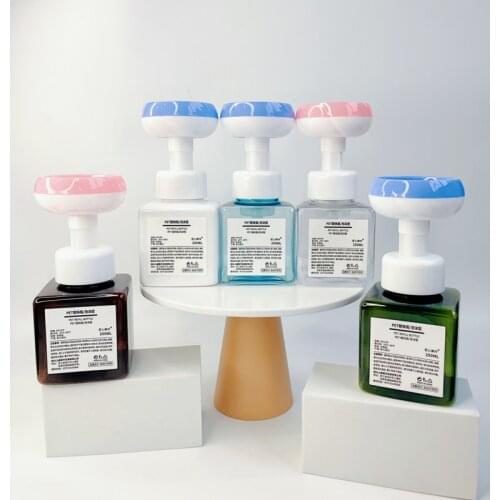 2pcs Soap Dispenser 250ML Foaming Soap Bottle Lotions Refillable Bottle Flower Pump Hosmetic Bathroom Head Shampoo Empty Bottles