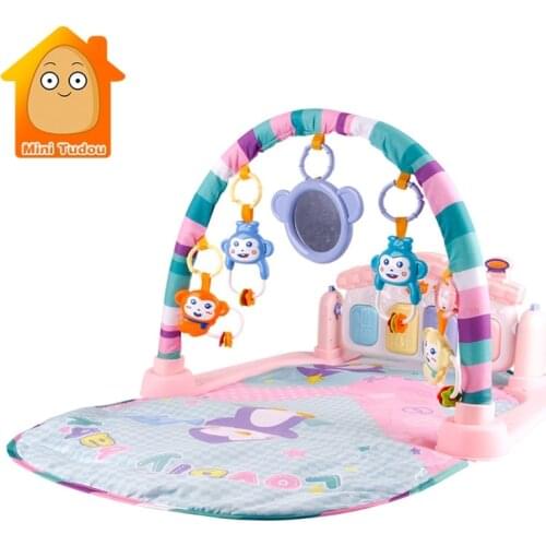 3 in 1 Educational Toys Baby Play Mat Kids Rug Educational Puzzle Carpet With Piano Keyboard And Cute Animal Playmat Baby Gym