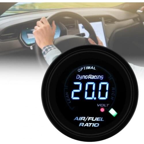 80% Hot Sales!! Air Fuel Ratio Gauge Digital High Accuracy 2-Inch 52mm LED Car Auto Air Fuel Ratio Gauge for Most 12V Gasoline V