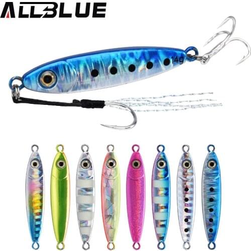 ALLBLUE 2020 Little Bit Micro Cast Jig 5g 7g 10g 14g Shore Metal Jigging Spoon Fishing Lure Lead Artificial Bait Casting Tackle