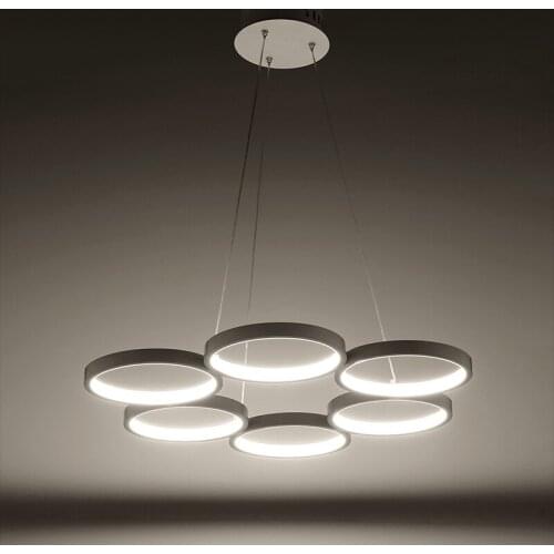 White Circular Acrylic Pendant Light For Dining Room Home Restaurant Corridor Bedroom Led Retro Warm Sweety Mosern Simple