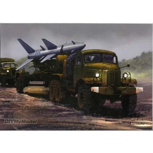 DIYMyModeI Soviet zil-157 SA-2 sam-2 missile launch vehicle DIY Handcraft Paper Model KIT Handmade Toy Puzzles Gift Movie props