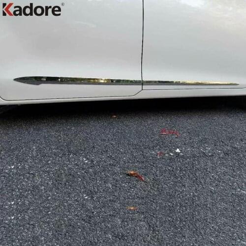 For Toyota Voxy Noah R80 2017-2019 Chrome Side Door Body Molding Line Cover Trim Protector Decoration Exterior Accessories