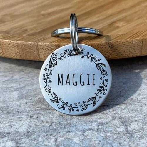 New Free Engraved Custom Personalized Dog Tag Engraved Pet ID Tag Cat Charm Collar Accessories Dog Identification Pet Supplies
