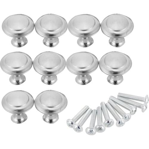 10pcs/lot Round Stainless Steel Cabinet Knobs Drawer knobs Kitchen Cupboard Pull Handles