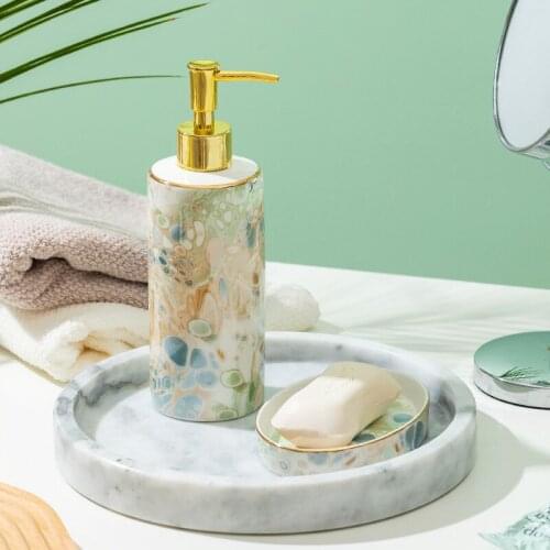 Soap Dishes Shower Soap Case Soap Dispens Ceramic Household Container Storage Box Bathroom Accessories Circular Shape Coloured