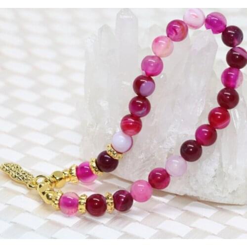 Natural stone high grade rose red veins agat onyx carnelian round beads jewelry factory outlet 6mm women bracelet 7.5inch B1987