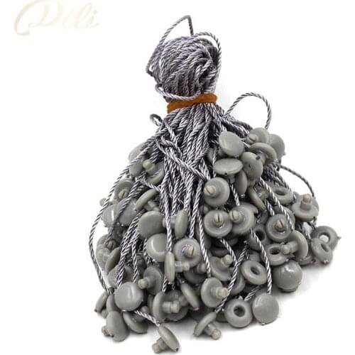 Wholesale 100pcs length 18cm string seal garment hang tag string cords tag seal grey color