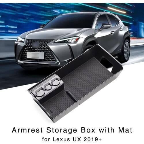 Armrest Storage Box for Lexus UX UX200 UX250h 2019+ Interior Organizer Central Console Glove Holder Tray