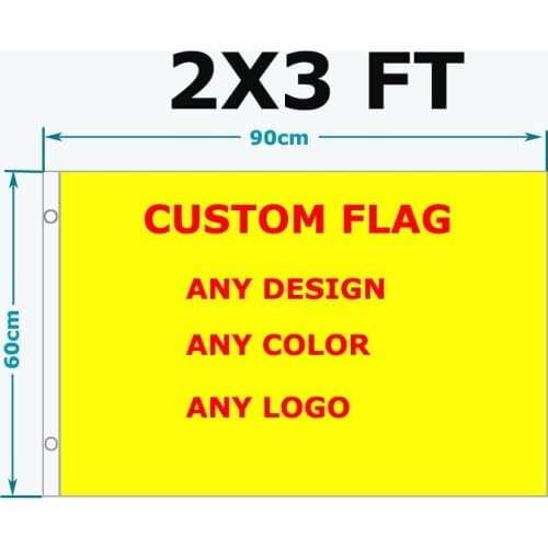 Custom printed Flag Full Color Single Sided Flag 60X90cm (2x3FT) Polyesterhistory