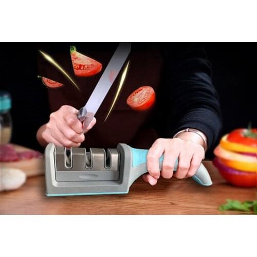 Professional Knife Sharpener Diamond Coated&Fine Rod Knife Shears and Scissors Sharpening stone System Stainless Steel Blades