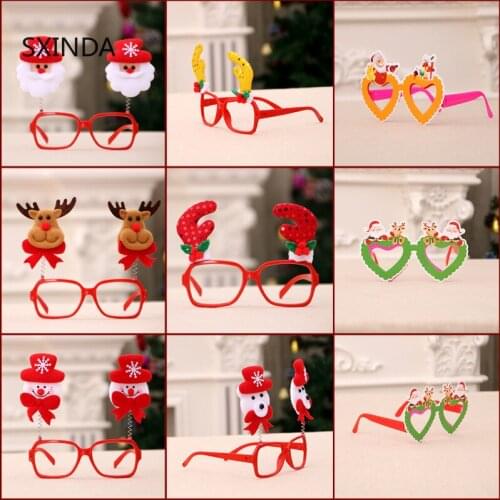 Christmas glasses for adults and children decorative gifts Christmas decorative glasses creative new strange