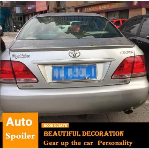 For Toyota Crown Spoiler 2005 2006 2007 2008 2009 Crown ABS Material Car Rear Wing Primer Color Trunk Rear Spoiler Sport