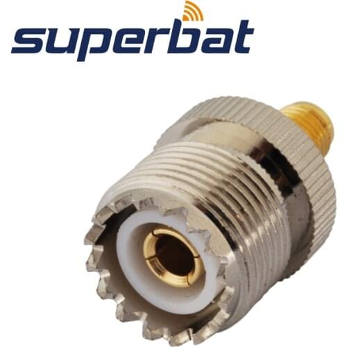 Superbat SMA-UHF Adapter SMA Jack to UHF Female Straight RF Coaxial Connector
