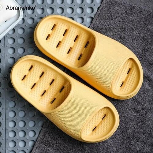 Women Slipper 2021 New Shoes Women Non-slip Thick Bottom Summer Home Bathroom Slides Couples Indoor Female Slipper Comfortable