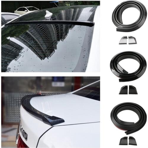Universal Spoiler 1.5M Car-Styling 5D Carbon Fiber Spoilers DIY Refit Spoiler For Audi BMW Toyota Honda KIA Hyundai Opel All Car
