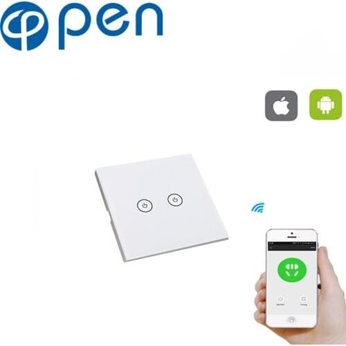 1/2/3 Gang Wifi touch wall Switch wifi wall switch Smart home remote control switch Support Amazon Alexa,Google home