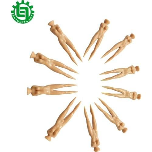 10 Pcs/Lot Plastic Golf Tees Clubs Tee Sexy Attractive Bikini Lady Model Women Divot Accessories Tools Gift 76MM